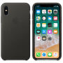 Originální Apple kožené pouzdro pro iPhone X / XS - uhlově šedé