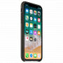 Originální Apple kožené pouzdro pro iPhone X / XS - uhlově šedé