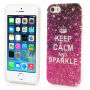 Elegantní kryt na Apple iPhone 5 / 5S / SE (2016) - Keep Calm and Sparkle