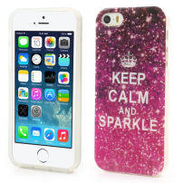 Elegantní kryt na Apple iPhone 5 / 5S / SE (2016) - Keep Calm and Sparkle