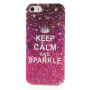 Elegantní kryt na Apple iPhone 5 / 5S / SE (2016) - Keep Calm and Sparkle