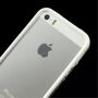 Pouzdro / kryt bumper pro Apple iPhone 5 / 5S / SE (2016) - bílý / průhledný