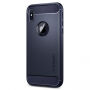 Spigen Rugged stylový ochranný Armor kryt pro Apple iPhone XS / iPhone X - půlnočně modrý