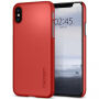Spigen ultra-tenký odolný kryt pro Apple iPhone XS / iPhone X - červený