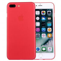 Ochranný zadní kryt matný pro Apple iPhone 8 Plus / 7 Plus - červený