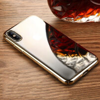 BENKS magický ultratenký tvrzený plastový kryt pro iPhone X - zlatý