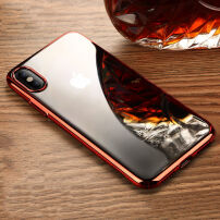 BENKS magický ultratenký tvrzený plastový kryt pro iPhone X - červený