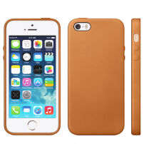 Kryt v originálním Apple designu pro iPhone 5 / 5S / SE (2016) - světle hnědý
