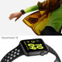 Silikonový řemínek pro Apple Watch 42mm / 41mm / 40mm / 38mm - šedobílý