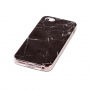 Ochranný plastový kryt pro iPhone 5 / 5S / SE (2016) - černý mramor