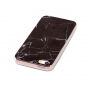 Ochranný plastový kryt pro iPhone 5 / 5S / SE (2016) - černý mramor