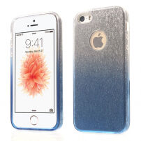3v1 třpytivý kryt pro iPhone 5 / 5S / SE (2016) - modrý