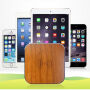 Dřevěná Qi bezdrátová nabíječka pro Apple iPhone - černá