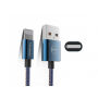 MCDODO USB synchronizační a nabíjecí kabel pro Apple iPhone - 15cm - džínový