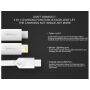 MCDODO USB kabel s lightning / micro USB / USB-C konektory pro Apple iPhone - 1m - bílý