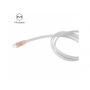 MCDODO USB kabel s USB-C konektorem pro MacBook - 1m - bílo-zlatý