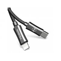 MCDODO luxusní USB-C kabel s lightning konektorem pro Apple iPhone / iPad / iPod - 1,2 m - černý