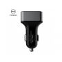 MCDODO nabíječka do auta se dvěma běžnými porty a jedním rychlonabíjecím (3.4A) pro Apple iPhone / iPad / iPad - šedá