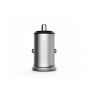 MCDODO nabíječka do auta se dvěma USB porty pro Apple iPhone / iPad / iPod - stříbrná