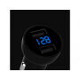 MCDODO nabíječka do auta se dvěma porty (5V / 3.4A) a LED displejem pro Apple iPhone / iPad / iPod - černá