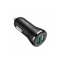 MCDODO nabíječka do auta s běžným a rychlonabíjecím portem pro Apple iPhone / iPad / iPod - černá