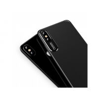 MCDODO ochranný kryt s hliníkovou vrstvou pro ochranu kamery pro Apple iPhone XS / iPhone X - černý