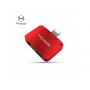 MCDODO redukce s lightning a jack 3.5 konektorem pro Apple iPhone - červená