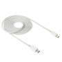 Nabíjecí a datový kabel - USB-C na USB-C - 2 m - bílý