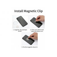 MCDODO příslušenství k magnetickému držáku telefonu pro Apple iPhone - magnetický plíšek / samolepka / čistící hadřík