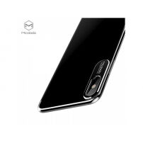 MCDODO ochranný kryt s hliníkovou vrstvou pro ochranu kamery pro Apple iPhone XS / iPhone X - průsvitný černý