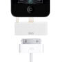 Redukce / adaptér 30pin konektor na lightning s audio 3,5 mm jack konektorem pro iPhone 6 Plus / 6S Plus - bílá