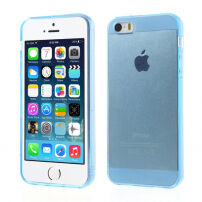 Průhledný obal pro Apple iPhone S5 / 5S / SE (2016) - modrý