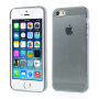 Průhledný obal pro Apple iPhone S5 / 5S / SE (2016) - šedý