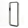 Pouzdro / kryt bumper pro Apple iPhone 5 / 5S / SE (2016) - černý / průhledný