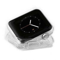 BASEUS ultra tenké gumové pouzdro pro Apple Watch 38mm (tl. 0,65mm) - průhledné