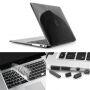 ENKAY kryt s ochranou kláves a záslepkami pro MacBook Air 13" (A1237 / A1304 / A1369 / A1466) - černý