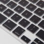 ENKAY kryt s ochranou kláves a záslepkami pro MacBook Air 13" (A1237 / A1304 / A1369 / A1466) - černý