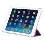 Duhové smart pouzdro s funkcí uspání a stojánkem pro iPad 9,7" (2017/2018) / Air - fialovo-modré