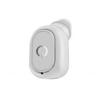 Malé bezdrátové Bluetooth sluchátko pro Apple iPhone / iPad - bílé