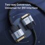 Baseus Enjoyment opletený video kabel - DVI na DVI - 2 m - černý