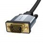 Baseus Enjoyment opletený video kabel - VGA na VGA - 2 m - černý