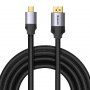 Baseus vysokorychlostní opletený kabel s konektory Mini DP / DP - 3m - černý