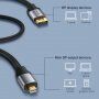 Baseus vysokorychlostní opletený kabel s konektory Mini DP / DP - 3m - černý