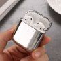 Ochranný metalický obal pro AirPods 1 / 2 - stříbrný