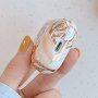 Obal se vzorem květin a mramoru pro AirPods 1 / 2 - světle růžový