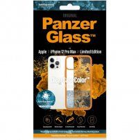 PanzerGlass ClearCase Antibakteriální kryt pro Apple iPhone 12 Pro Max - oranžový
