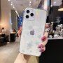 Měkký měňavý kryt se stříbrnými hvězdami pro iPhone 11 Pro Max - transparentní