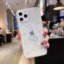 Měkký měňavý kryt se stříbrnými hvězdami a oblaky pro iPhone 11 Pro Max - transparentní