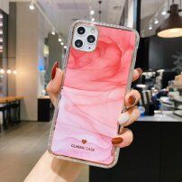 Nárazuvzdorný ochranný kryt abstraktní malba pro iPhone 11 - červeno - růžový