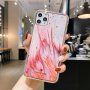 Nárazuvzdorný ochranný kryt abstraktní malba pro iPhone 12 Pro Max - červeno - bílý